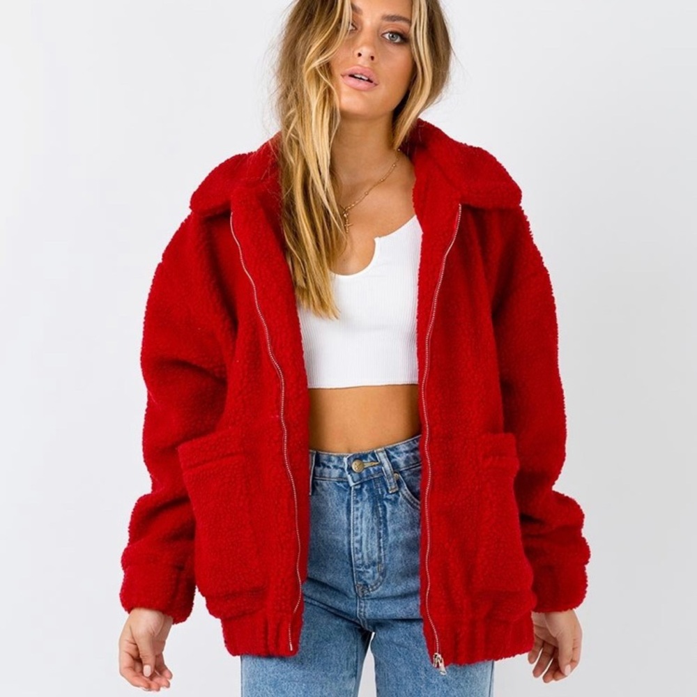 Red I.AM.GIA Pixie Coat